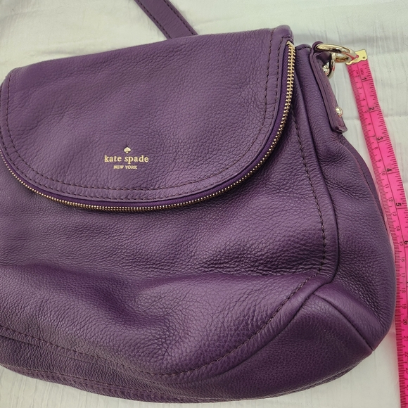 Kate Spade Purple Leather Shoulder Bag - Picture 7 of 9